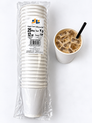 DOUBLE PAPER CUP WHITE 25PCS