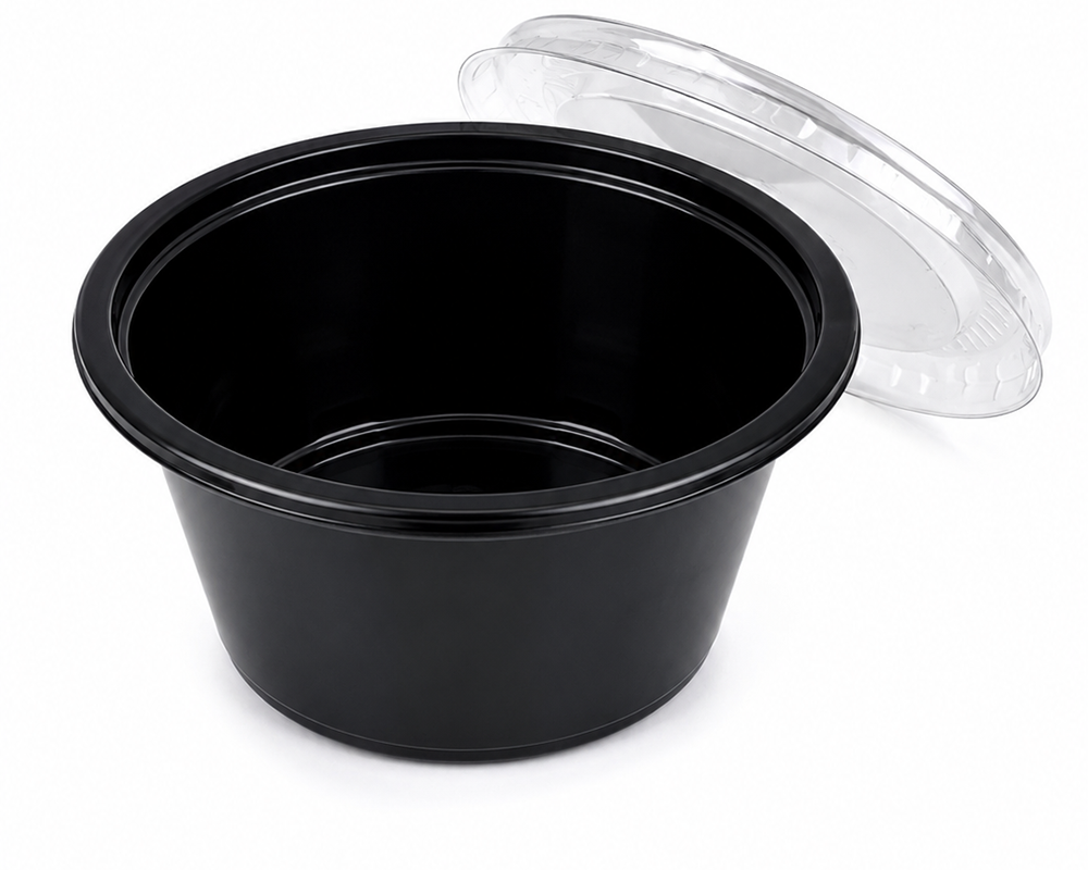 Black Round Sauce Cup